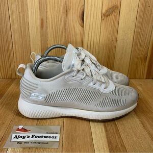 Skechers Shoes Women’s Size: 8 Beige Bobs Squad-Glam League Sneakers SN 31347